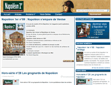 Tablet Screenshot of napoleon1er.fr